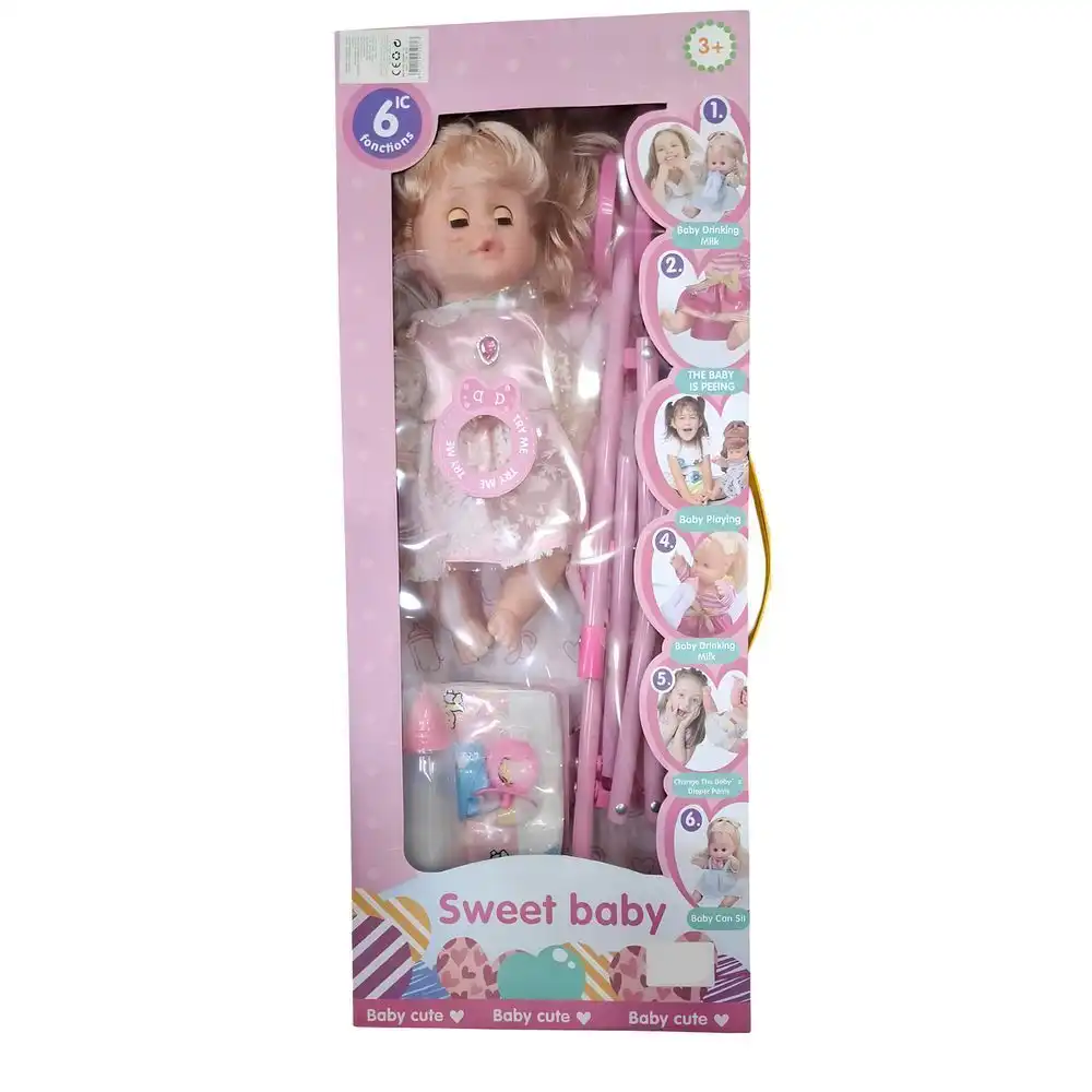 Baby Cute Sweet Baby Doll - Pink - 3053
