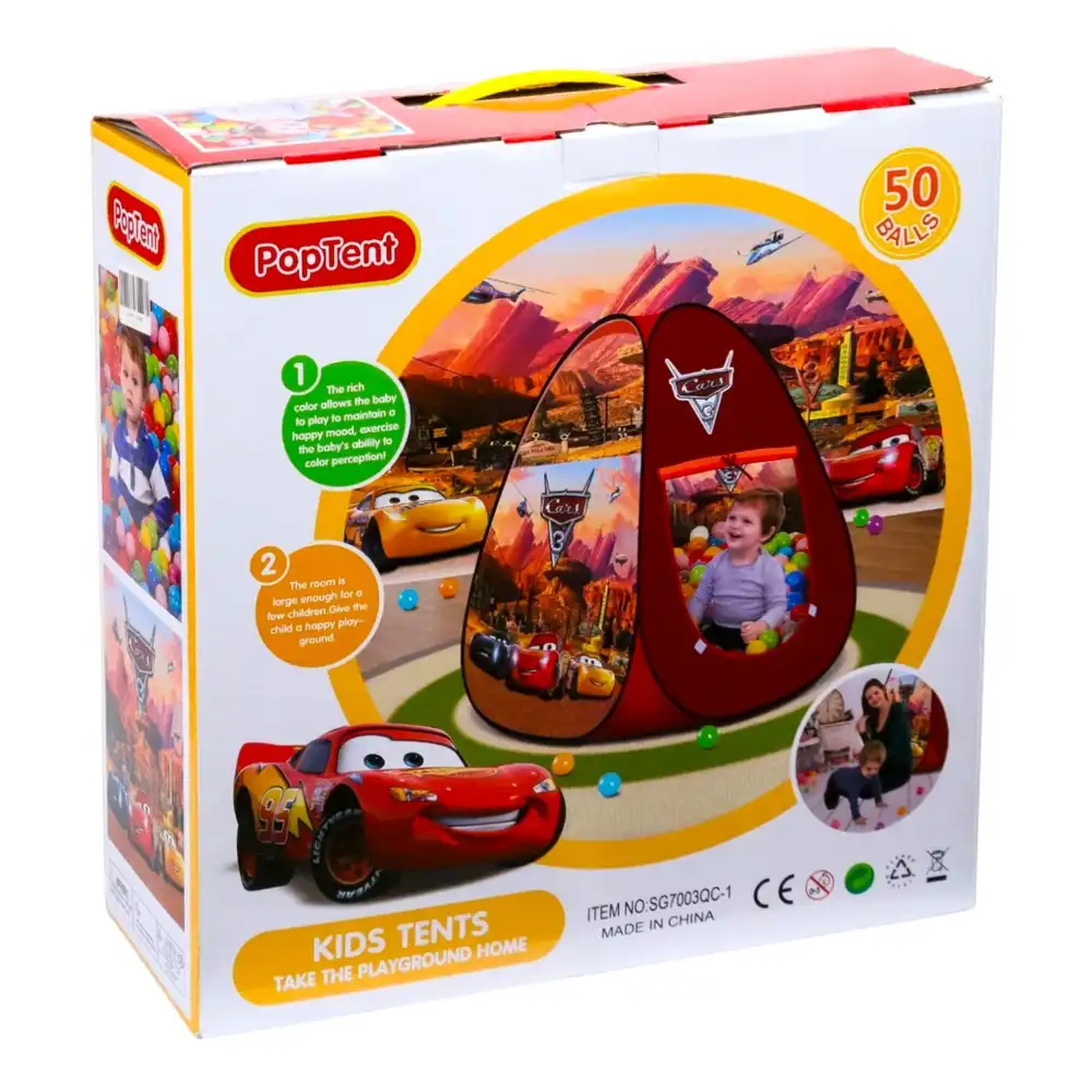 Cars 3 Lightning McQueen Tent with 50 Balls - SG7003QC-1