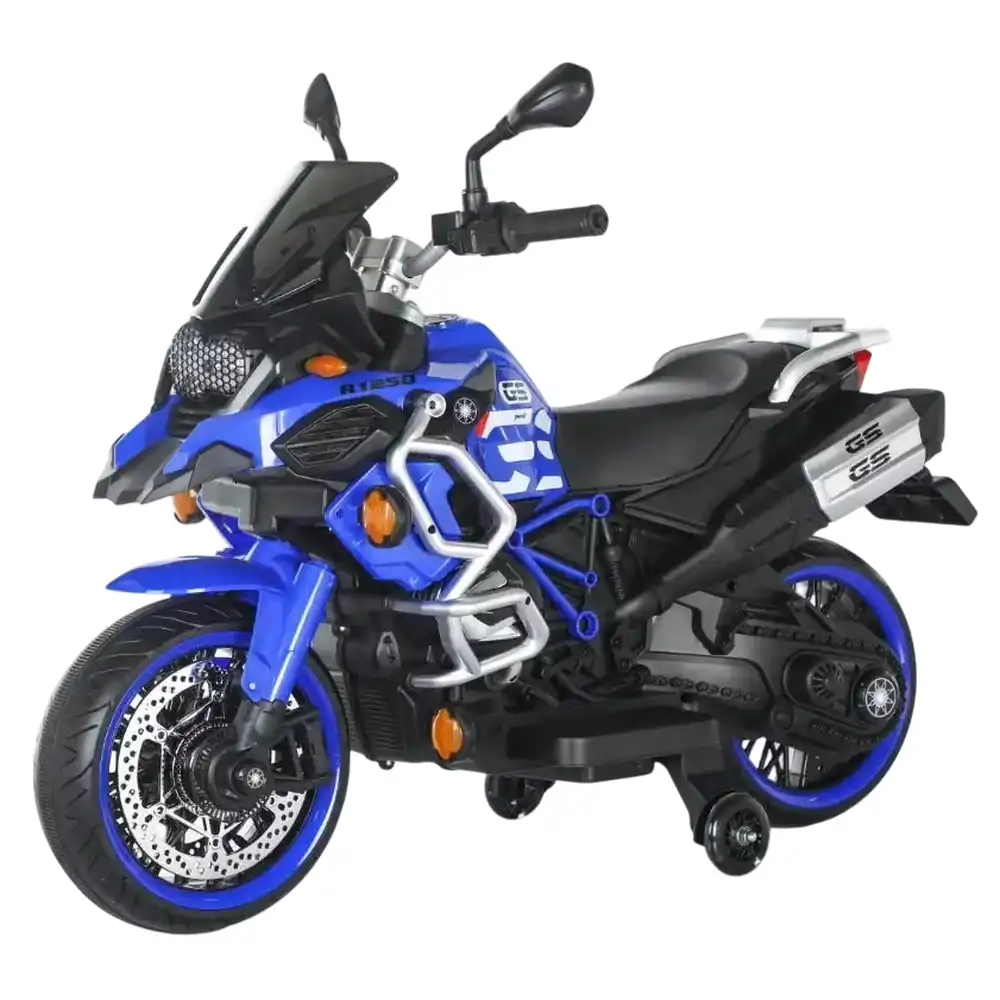 Polar Electric Rides on Motorcycle for Kids - Blue - WN-259
