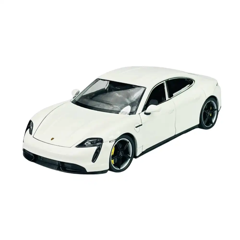 Welly - Porsche Taycan Turbo S 1/24 Diecast Model - White - 24107