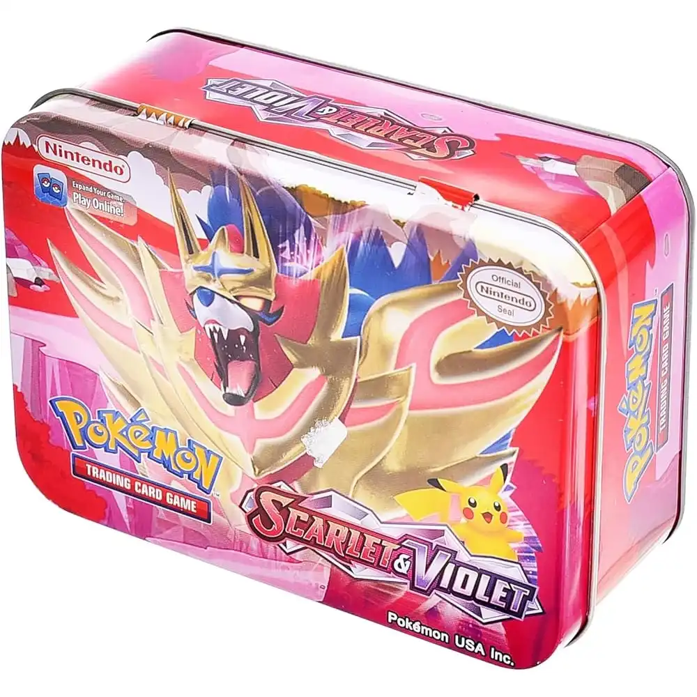 Pokemon Trading Card Scarlet & Violet Metal Box- ZC96