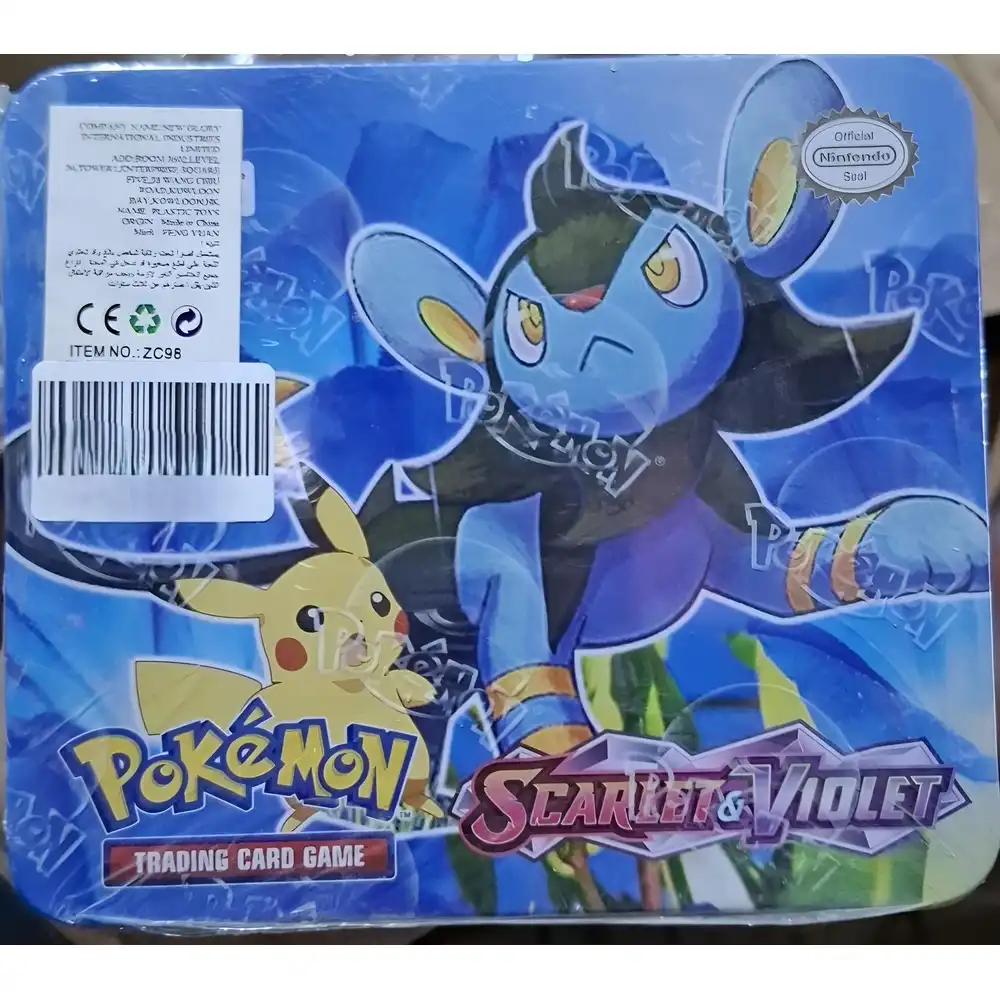 Pokemon Trading Card Scarlet & Violet Metal Box- ZC98