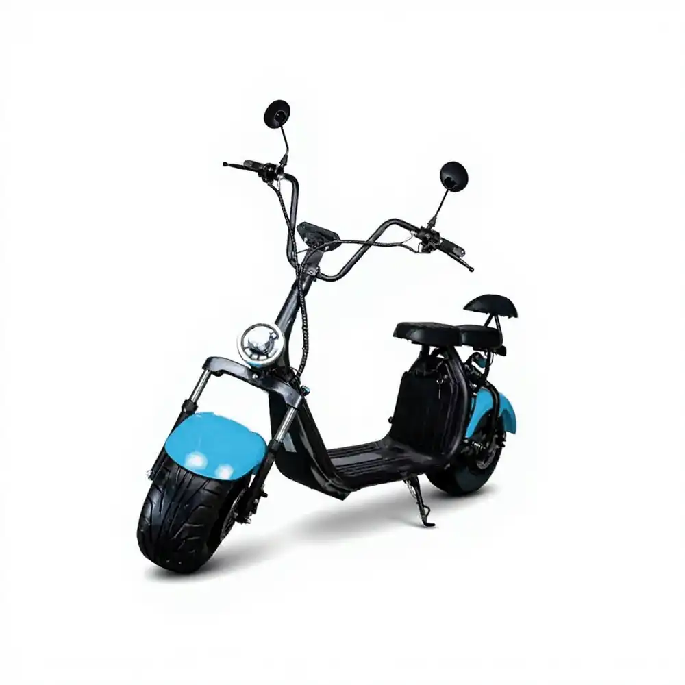 Humber Harley Scooter Ride-on Electric Scooter for Adults with 2 Battery - Blue - X7
