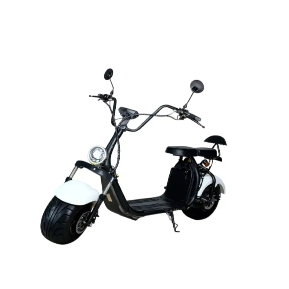 Harley Scooter Ride-on Electric Scooter for Adults with 2 Battery - White - X7