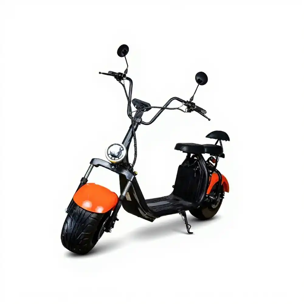 Harley Scooter Ride-on Electric Scooter for Adults with 2 Battery - Orange Matte - X7