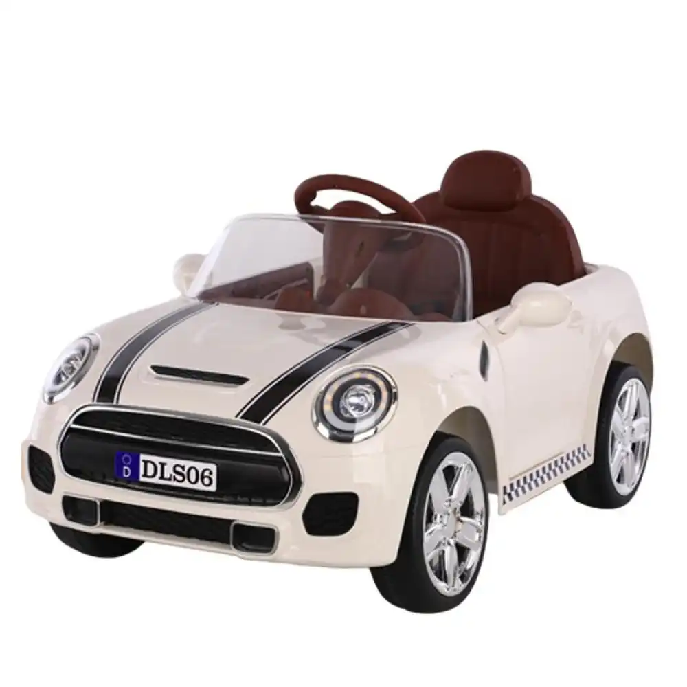 Twig Electric Ride-on Car for Kids with Remote Control - Biege - DLS-06