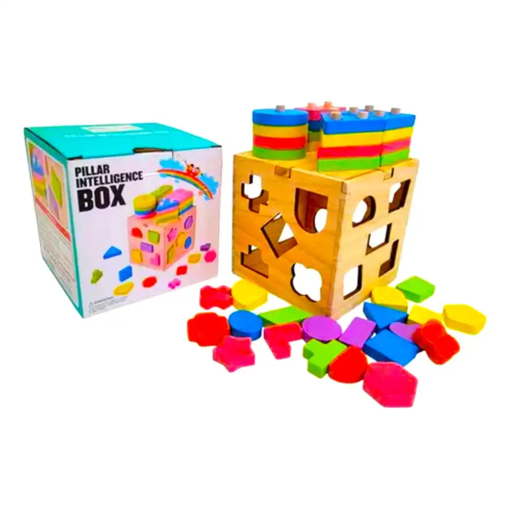 Pillar Intelligence Box Educational Wooden Cubes - 3113