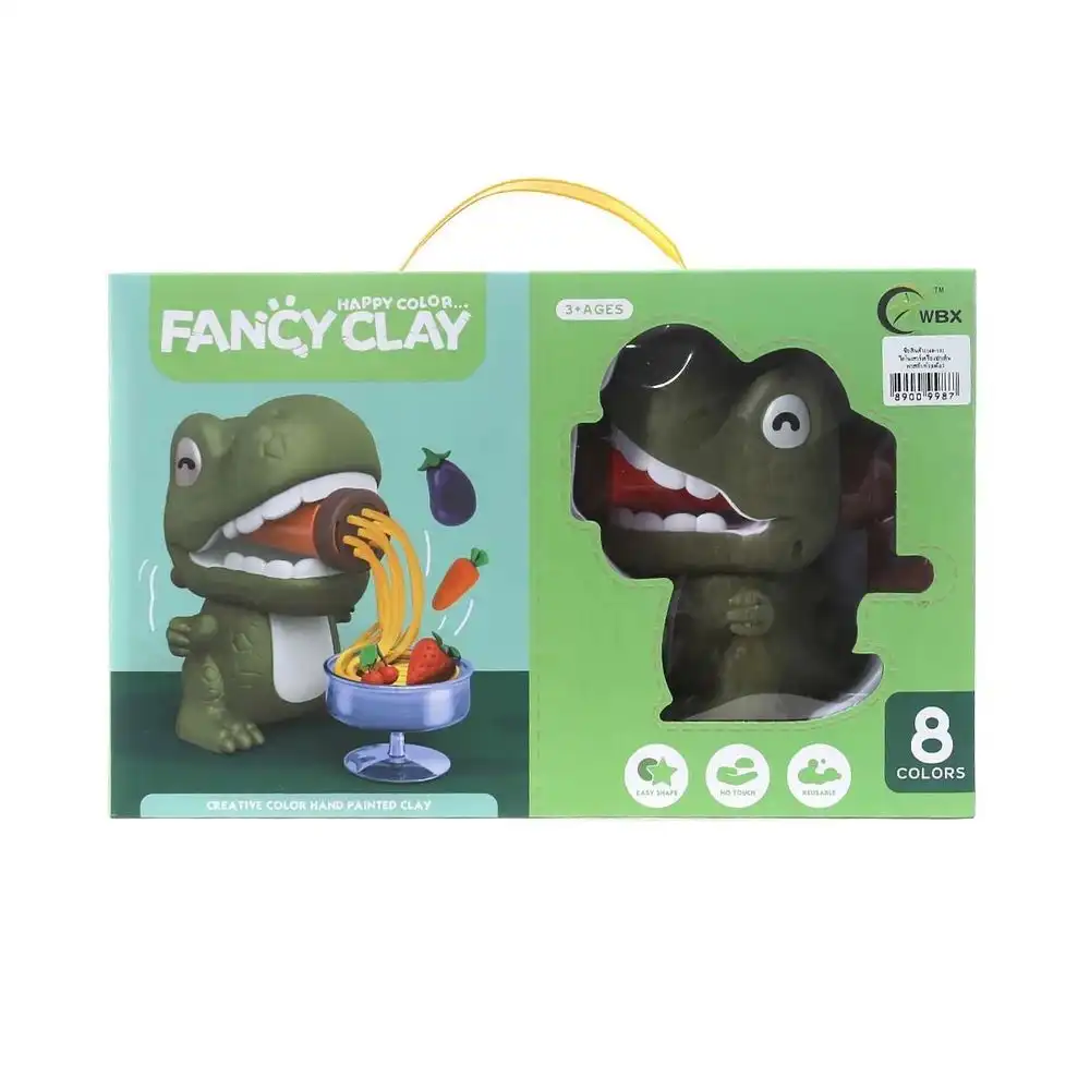 Fancy Clay Dinosaur Train To Make Spaghetti from Dough 8 Colors - ED507333