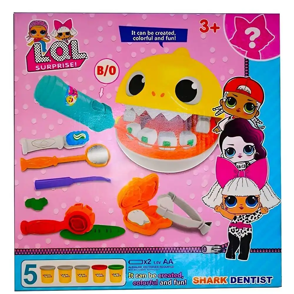 Shark Dentist Tools With 5 Dough Pieces - 999701891