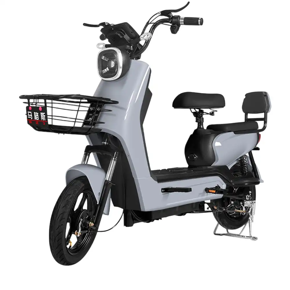 Shenniu Electric Ride-on Scooter 14 Inch Tires 48V 12A 350W - Grey - SHN-WS