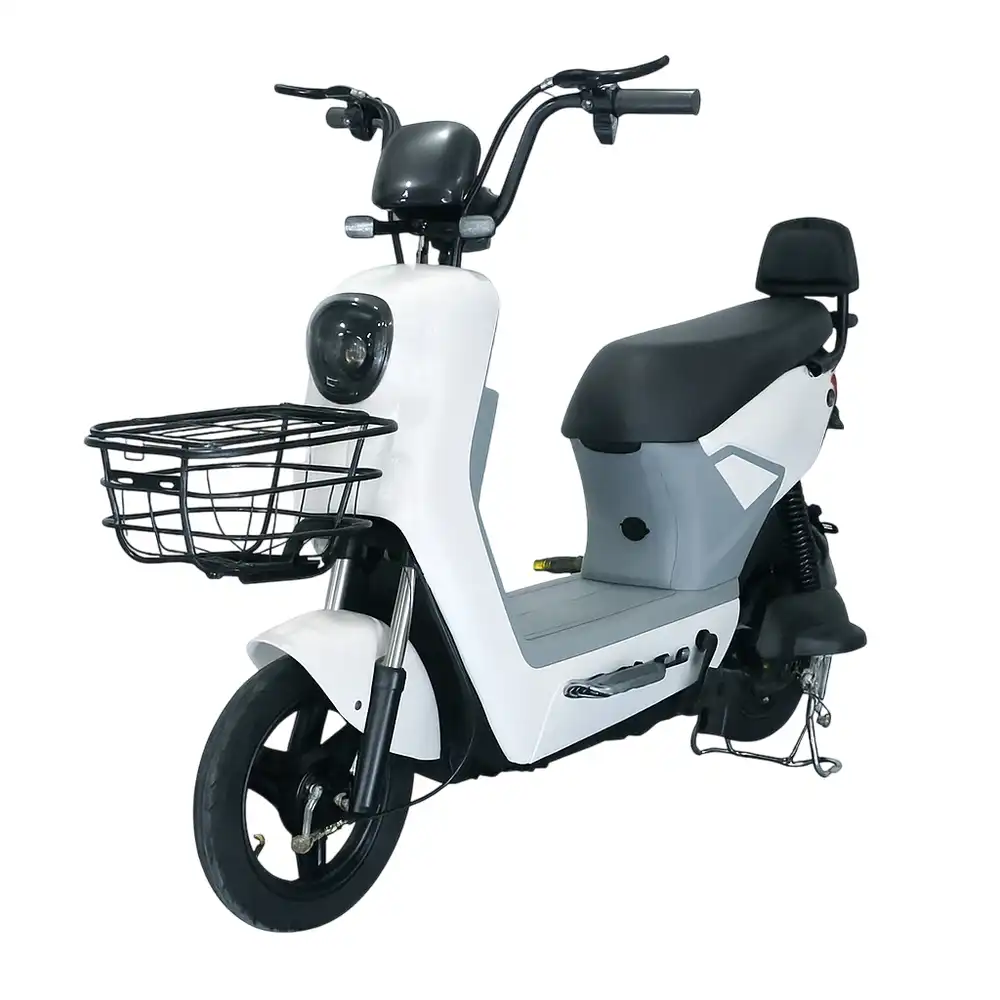 Ideal Electric Ride-on Scooter 14 Inch Tires 48V 12A 350W - White - IDL-WS