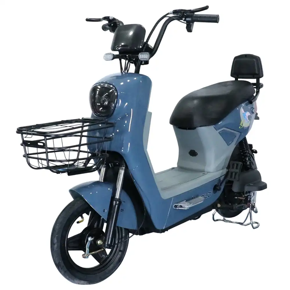 Ideal Electric Ride-on Scooter 14 Inch Tires 48V 12A 350W - Blue - IDL-WS