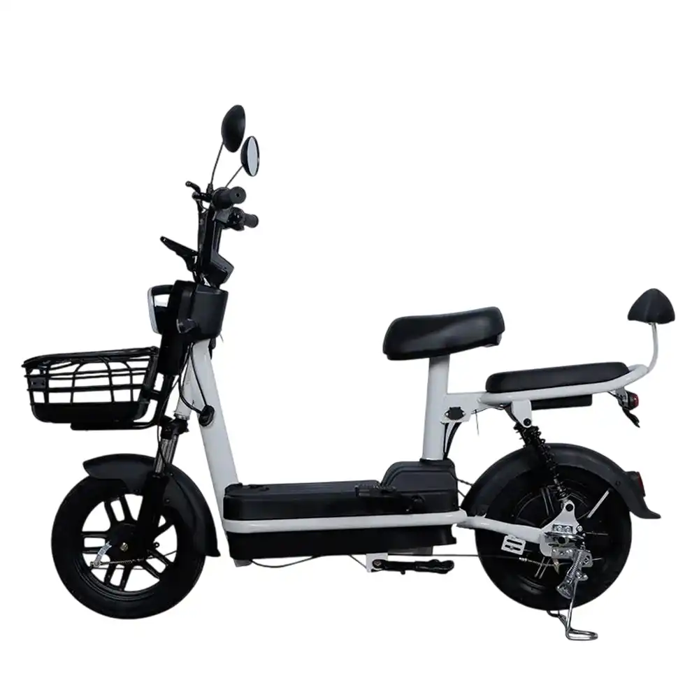 Prince Electric Rides on Scooter 14 Inch Tires 48V 12A 350W Removable Battery - Black - PR-WS