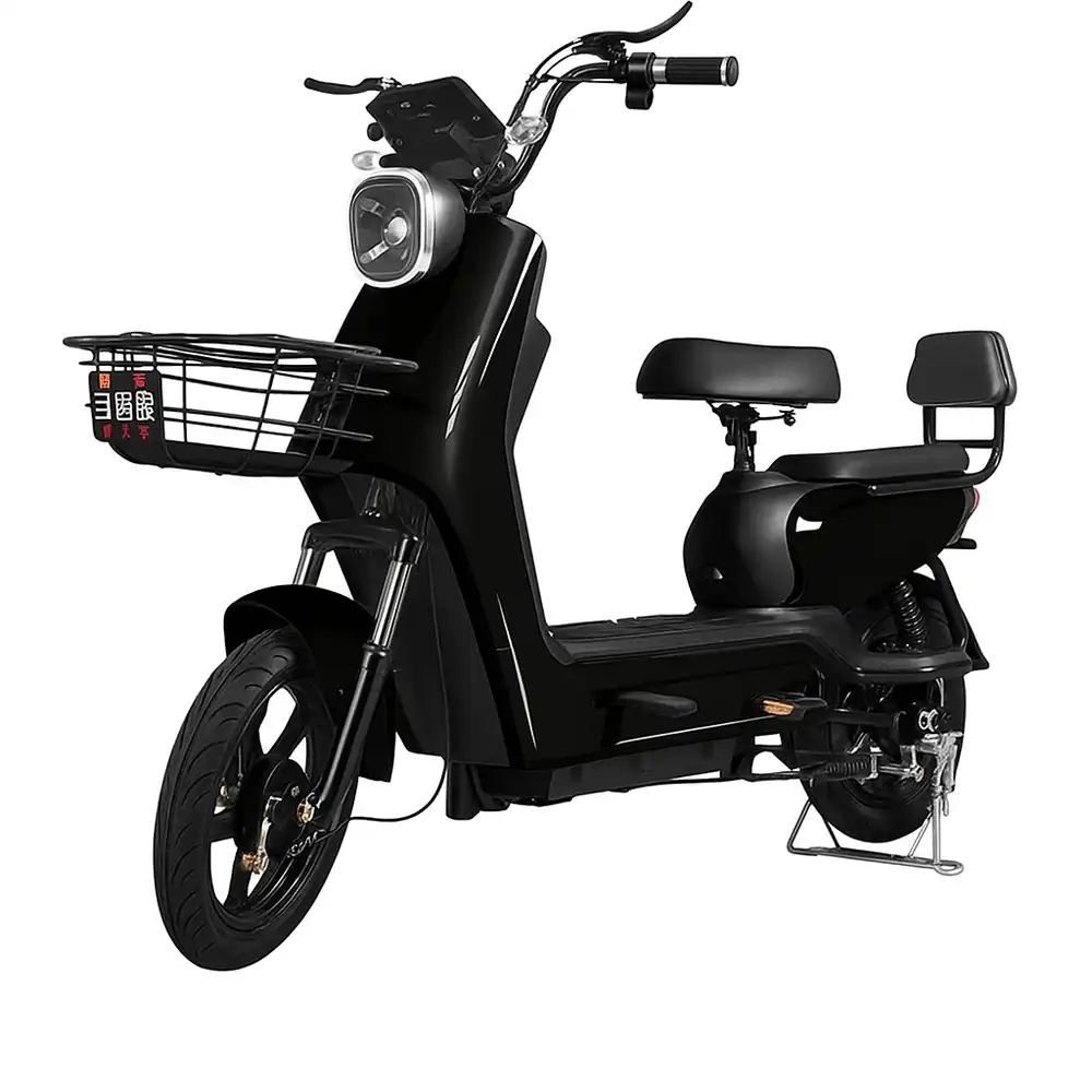 Shenniu Electric Ride-on Scooter 14 Inch Tires 48V 12A 350W - Black - SHN-WS