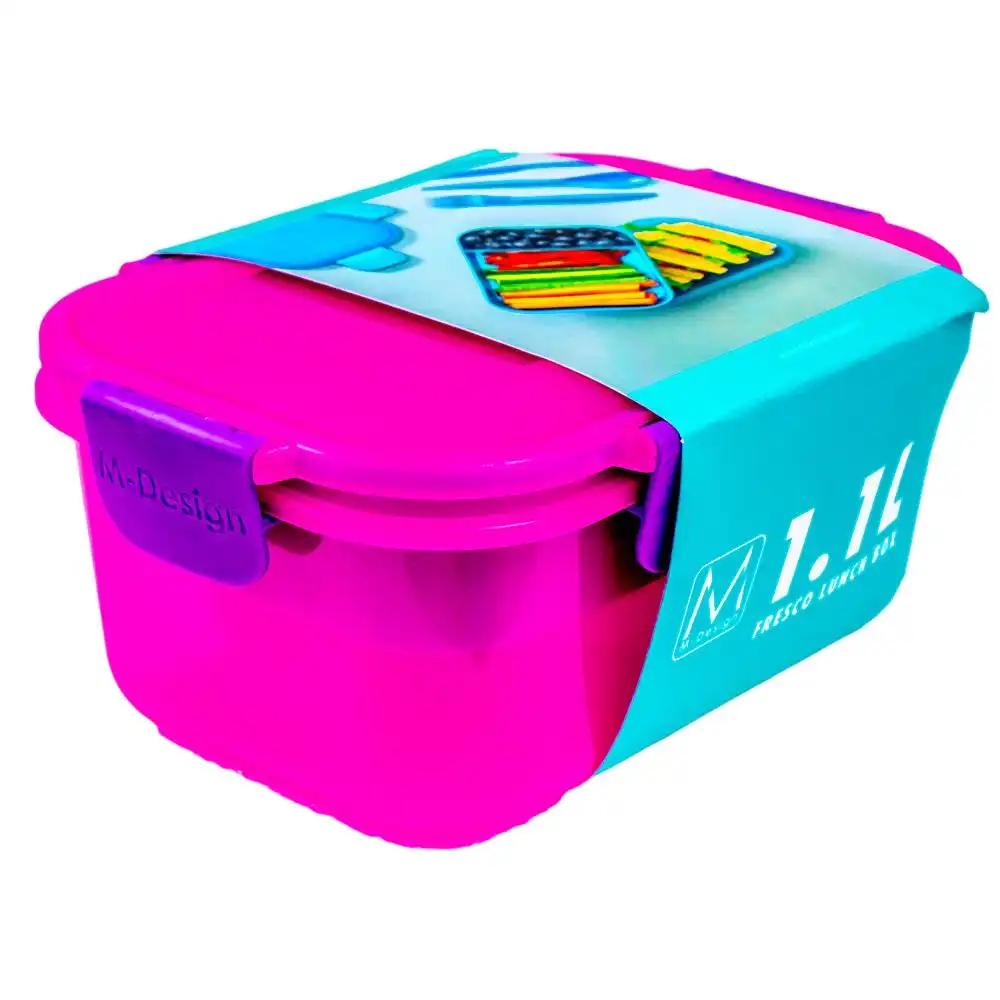 M-Design Fresco Lunch Box 1.1 Litre Pink - 86440