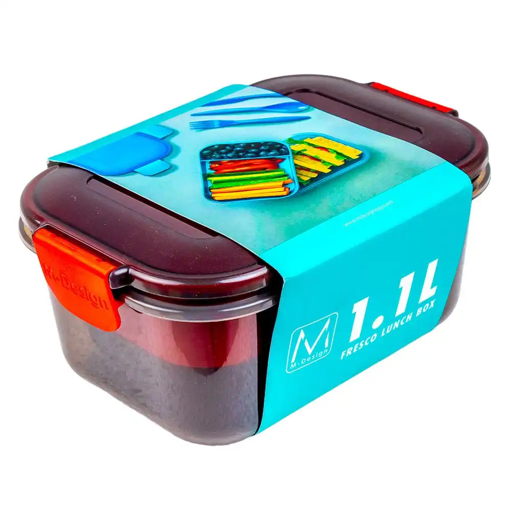 M-Design Fresco Lunch Box 1.1 Litre Black - 86441