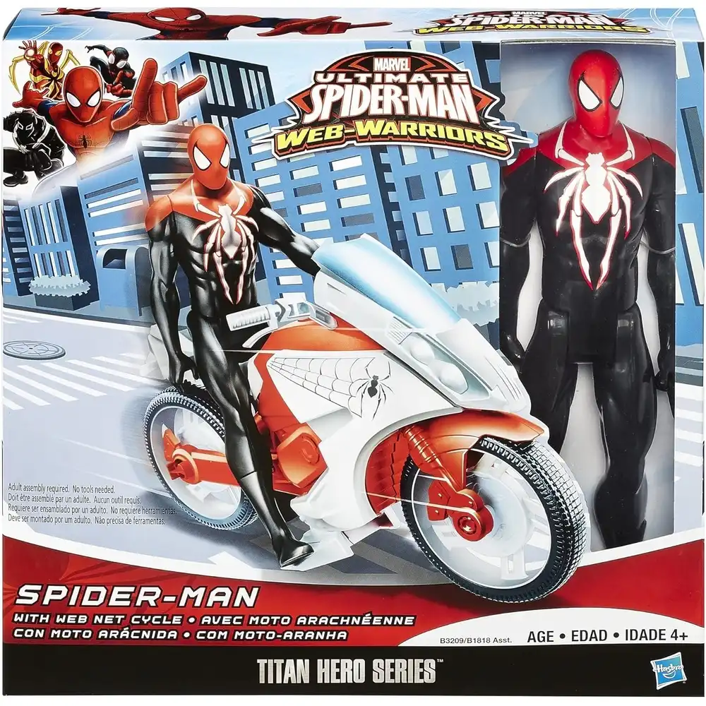 Marvel Ultimate Spiderman Web Warriors with Motocycle - KY-021