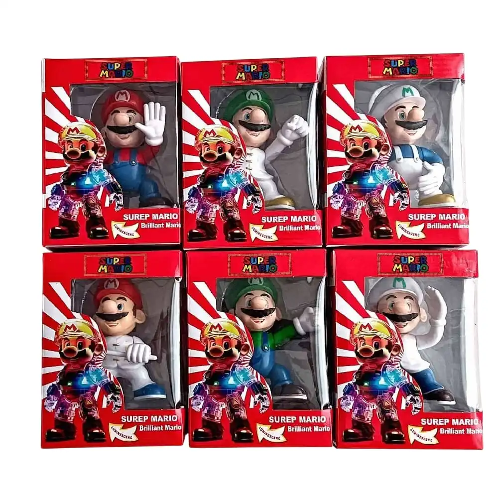 Super Mario Character Figure with Different Clothes 6 Designs - LX8655
