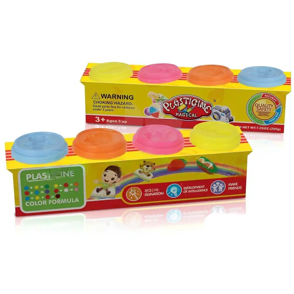 Plasticine Magical Color Formula Dough Pots 4 Pieces - 9228