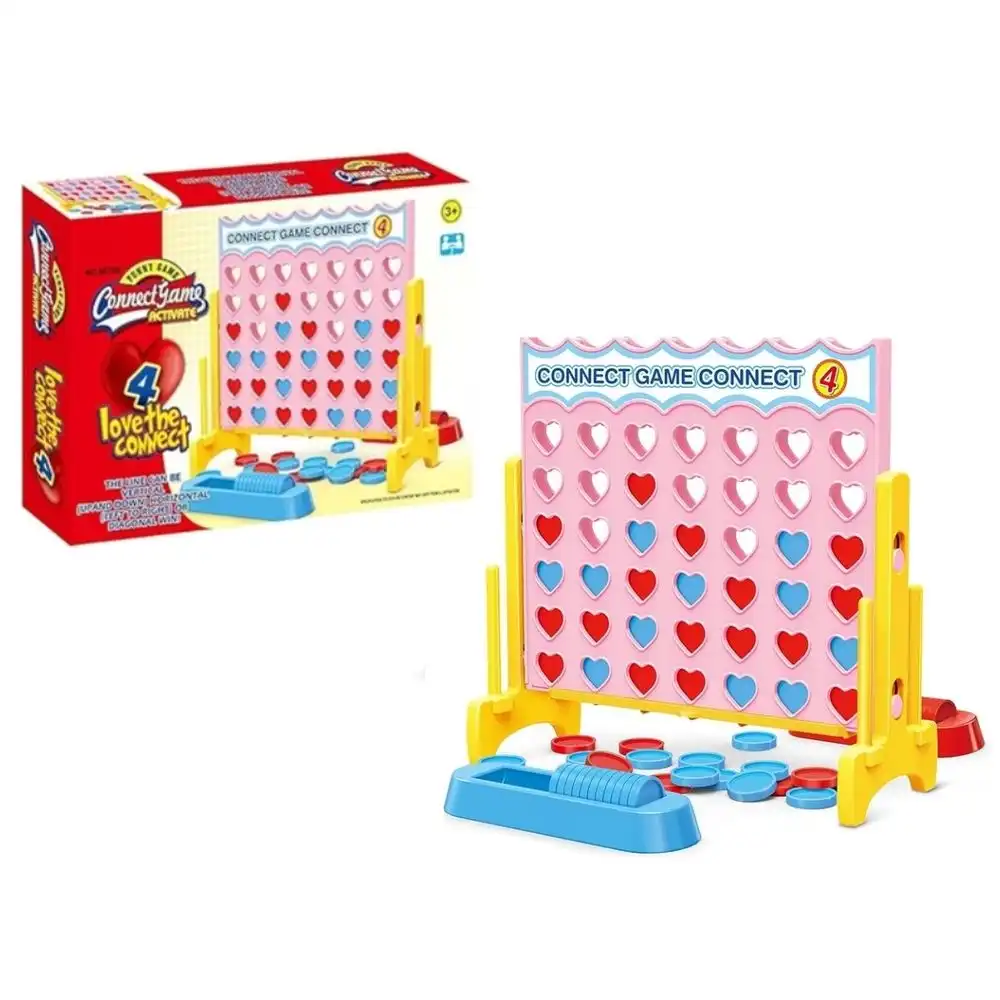 Connect 4 Table Game Heart Shape - 98788