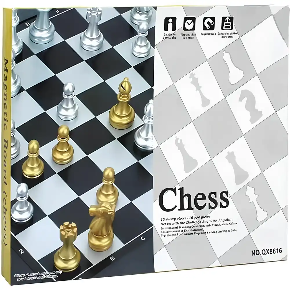 Magnetic Board Chess Model 1 - Gold - QX8716