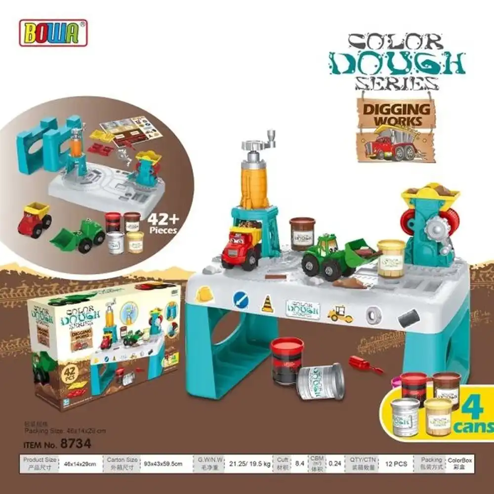 42PCS TOOL COLOR DOUGH TABLE ROLE-PLAYING SERIES - 8734