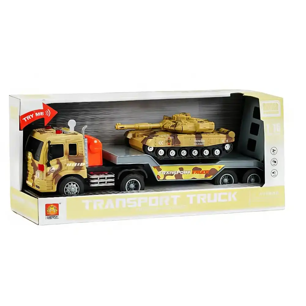 Friction Powered Transport Truck 1:16 with Tank - WY571J