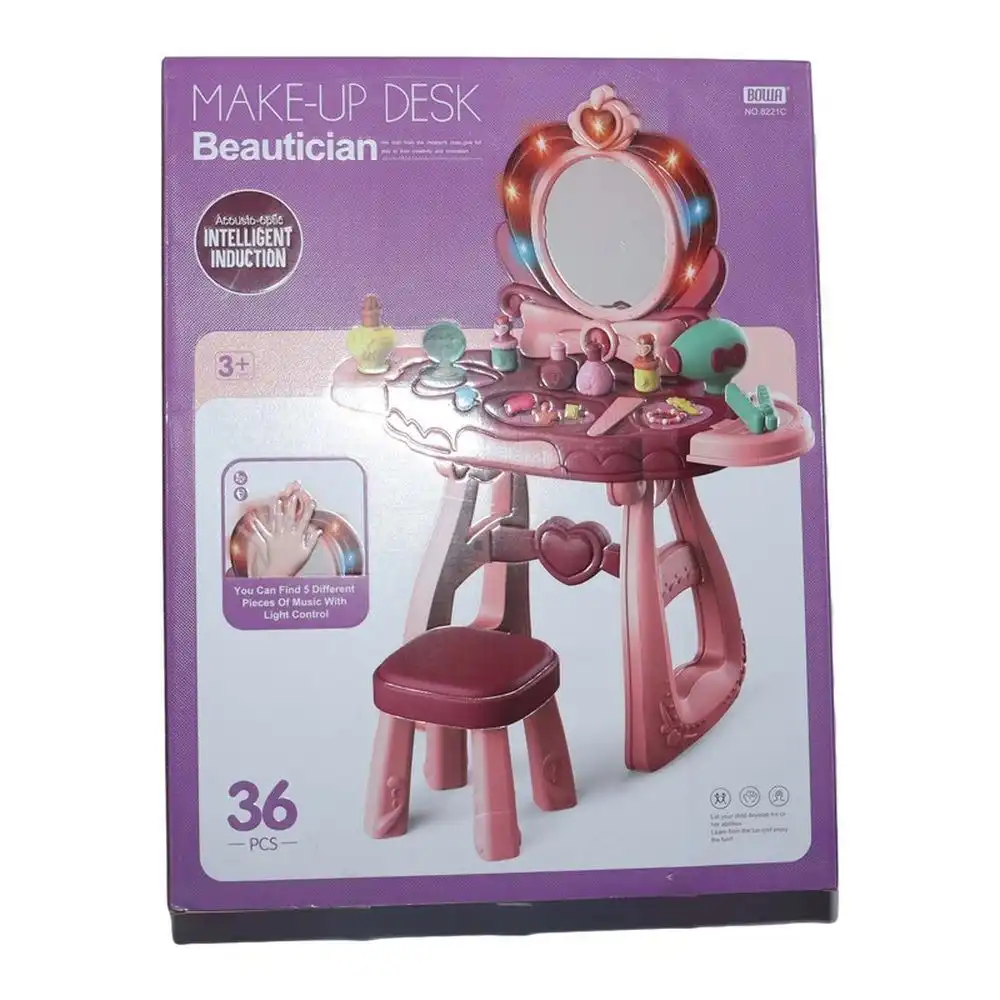Bowa Makeup Desk and Chair Beautician Luxury Dressing Table 36 Pieces - 8221C