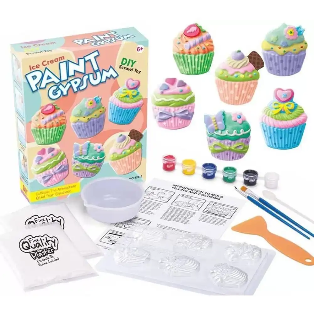 Ice Cream Paint Gypsum Scrawl Toy - 128-20