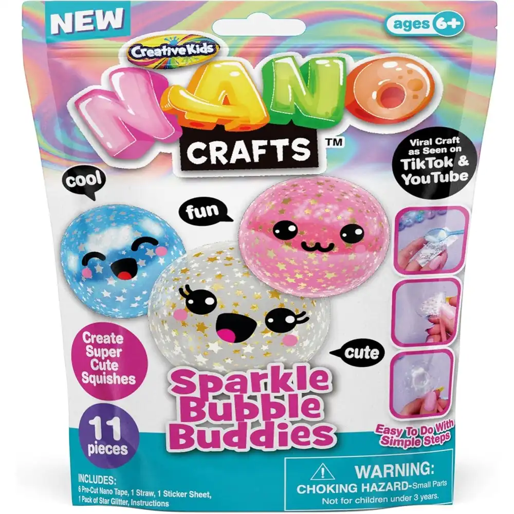 Creative Kids - Nano Crafts Creative Sparkle Bubble Buddies - 64833