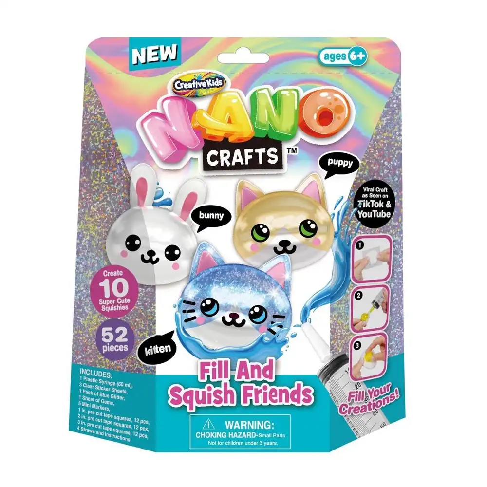 Creative Kids - Nano Crafts Fill & Squish Friends 52 Pieces - 64907