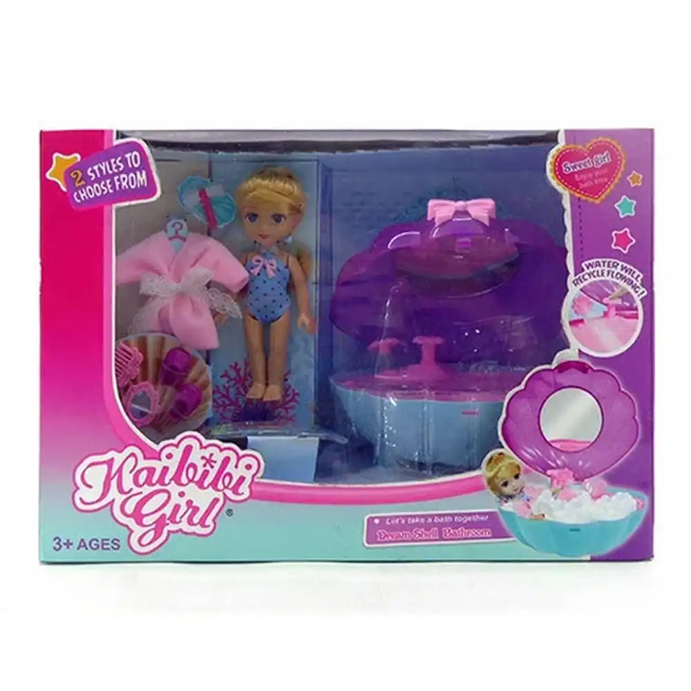 Kaibibi Girl Dream Shell Bathroom with Accessories - BLD244