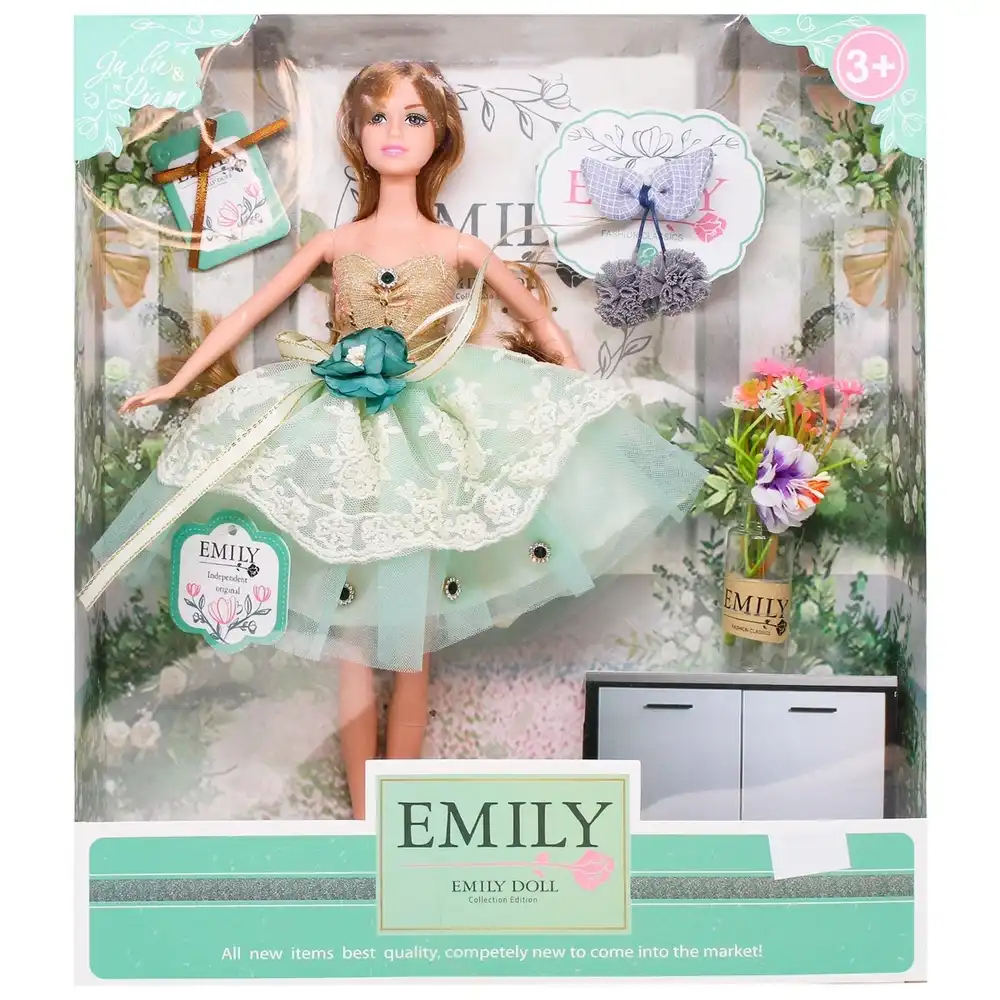 Emily Princess Doll With Green Dress - QJ008D