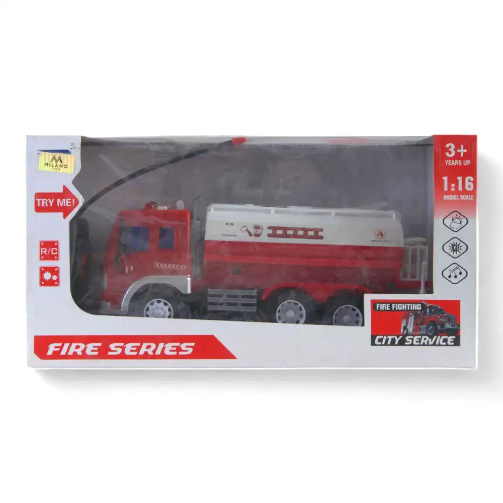 Fire Truck Series 1:16 Red with Remote Control - SY755K-X10