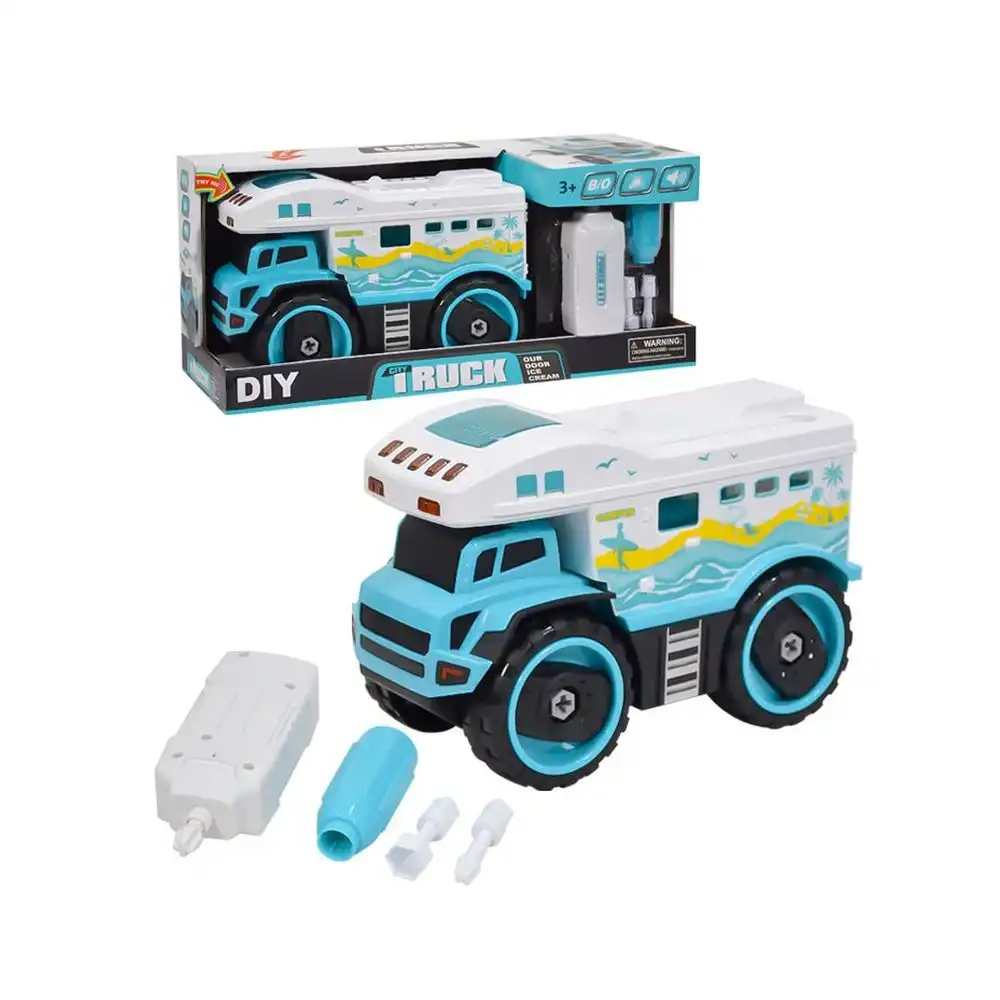 Diy City Truck Cars Police Rescue Sounds and Lights - 862A-5