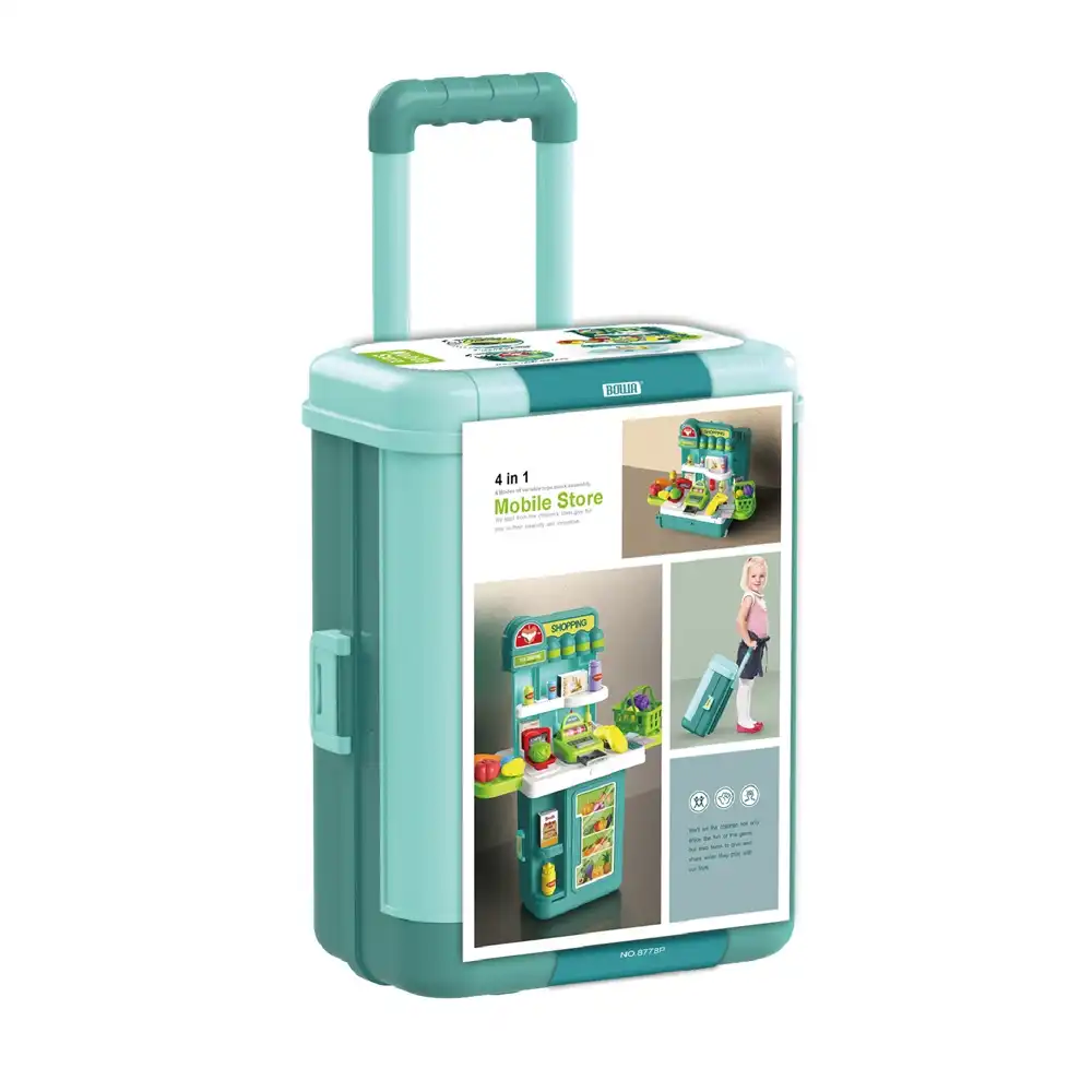 Bowa 4 in 1 Mobile Supermarket Suitcase Trolley - 8778P