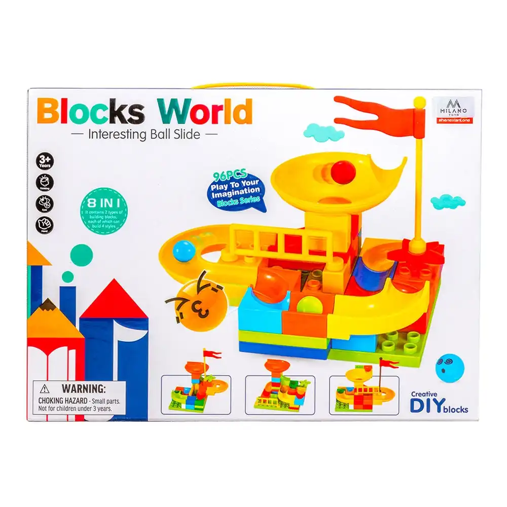 Blocks World Interesting Ball Slide 96 Pieces - SXL-88000