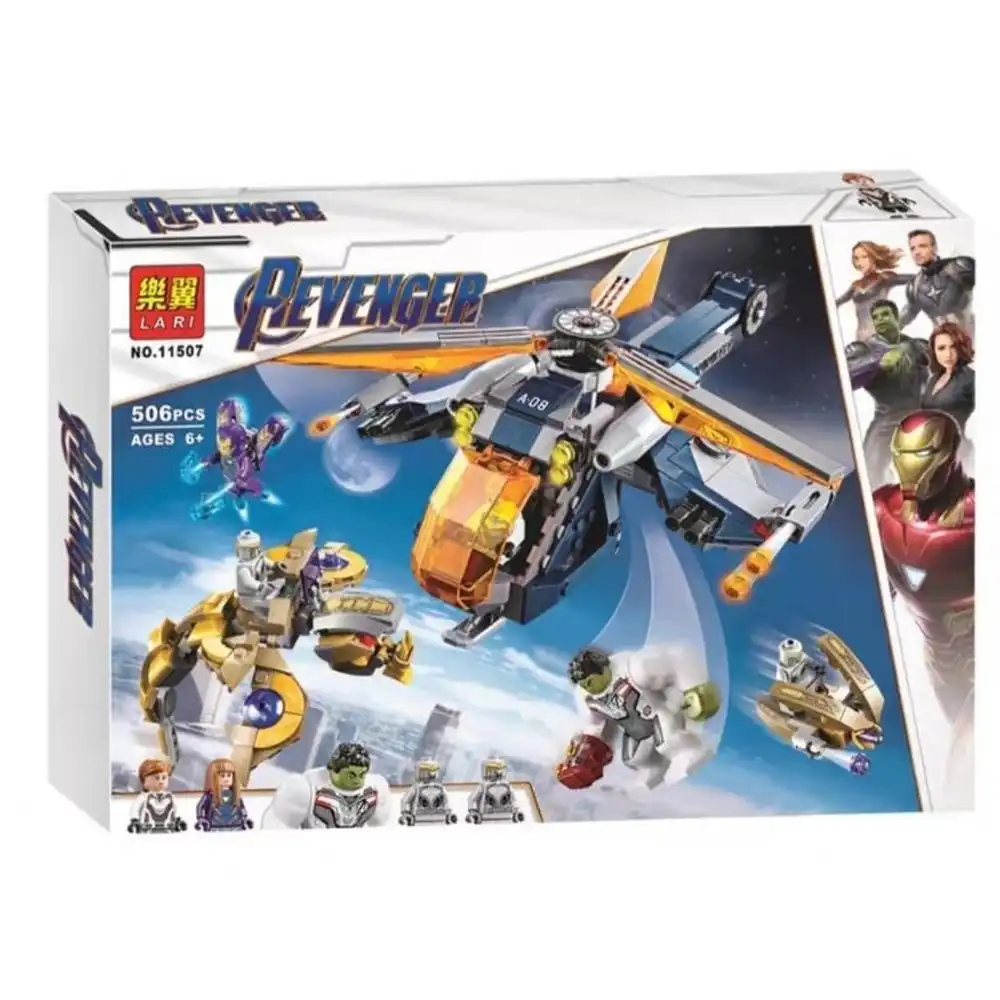 Lari Super Heroes Avengers Hulk Helicopter Rescue 506 Pieces - 11507