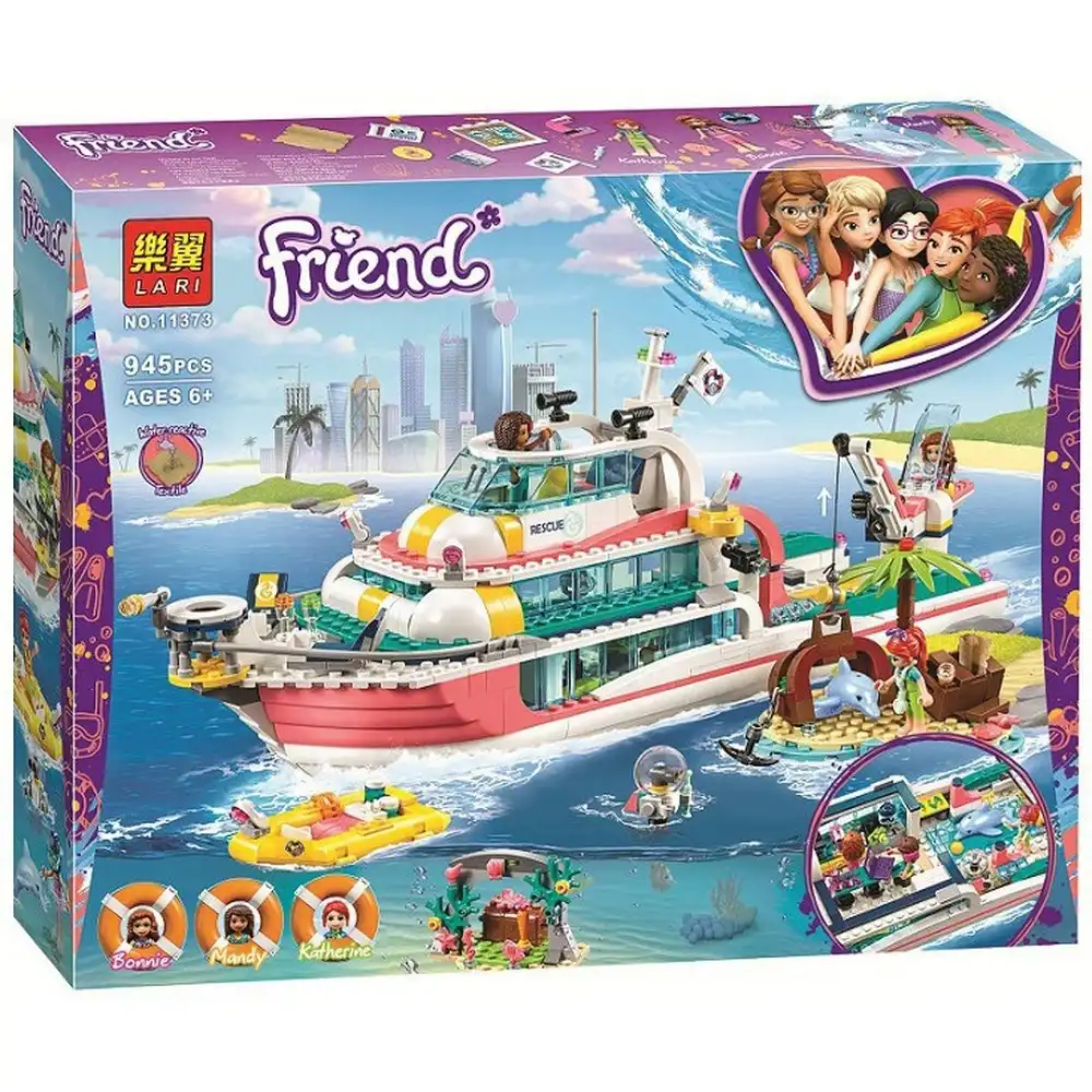 Lari Girl Friends Rescue Boat Series 945 Pieces - 11373