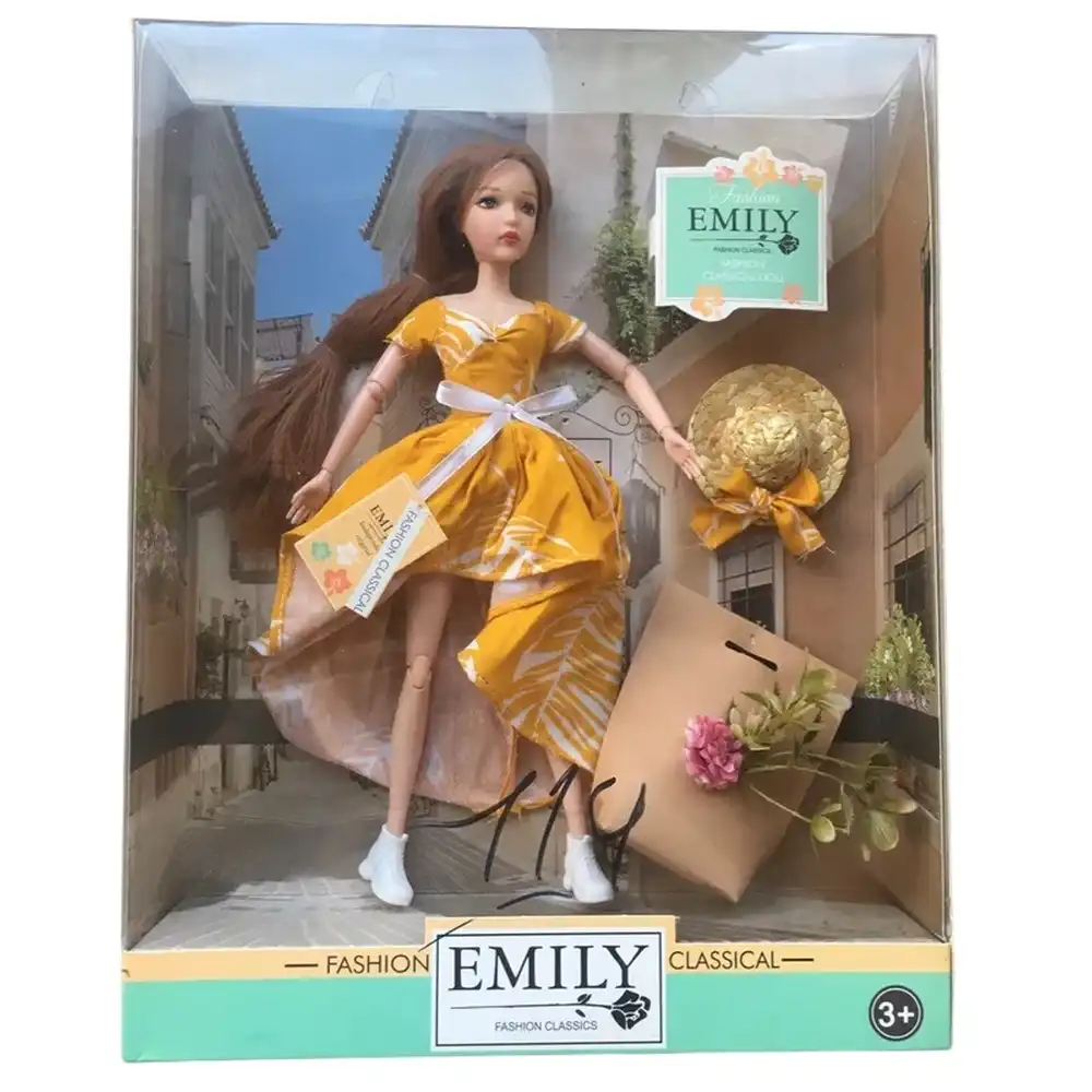 Emily Fashion Doll with Yellow Dress - QJ111C