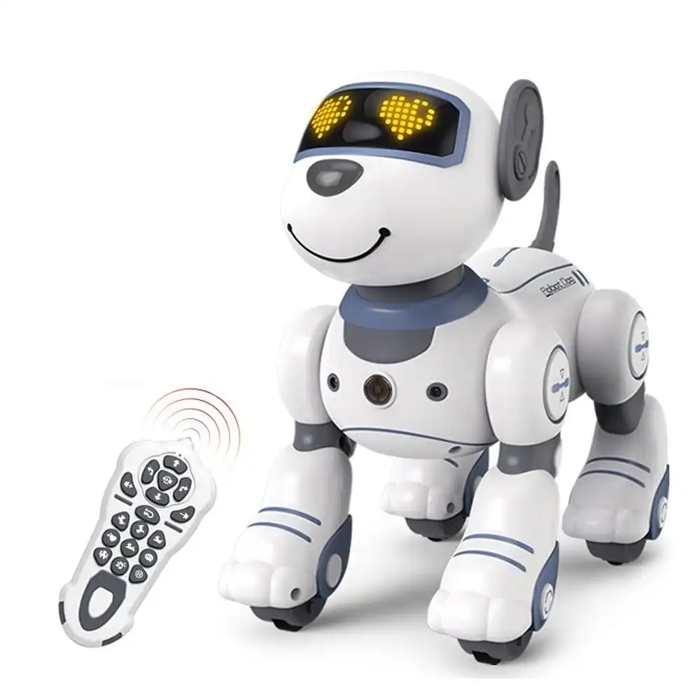 Smart Stunt Robotic Blue Dog with Remote Control - BG1533