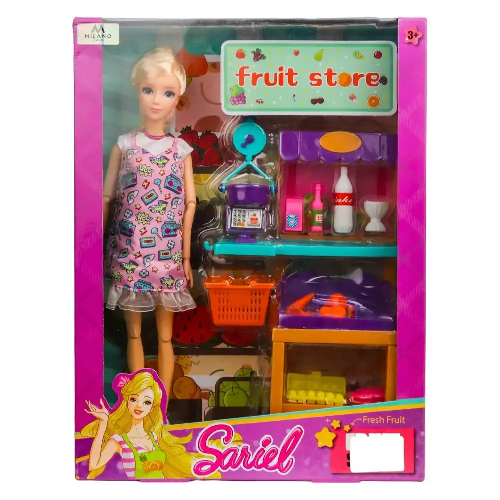 Sariel Fashion Doll with Fruit Store & Accessories - 91031-F