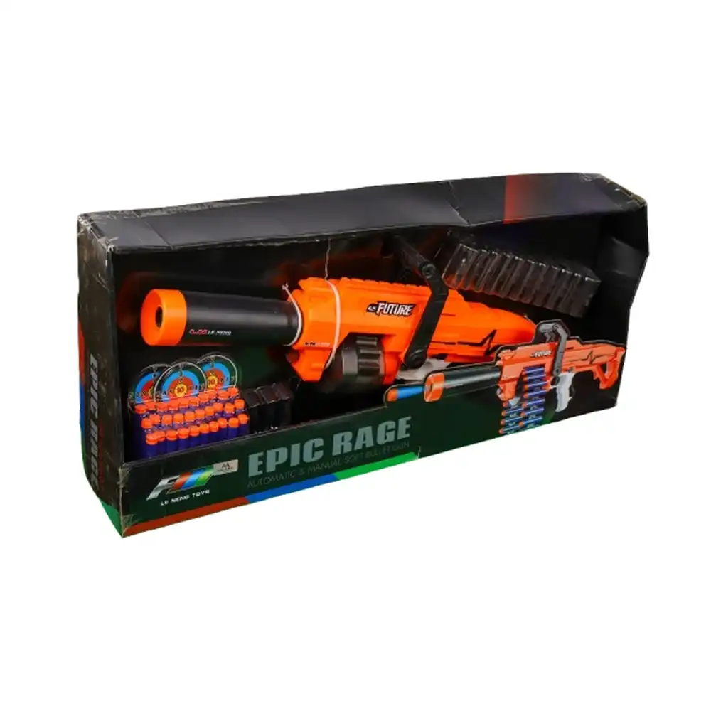 Epic Rage Future Automatic & Manual Soft Bullet Gun 30 Bullets - G11