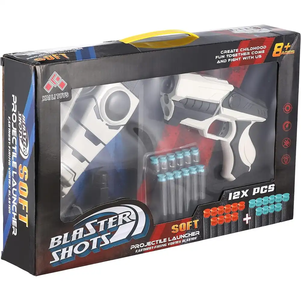 Blaster Shots Soft Projectile Launcher 12 Foam Bullets - SB574
