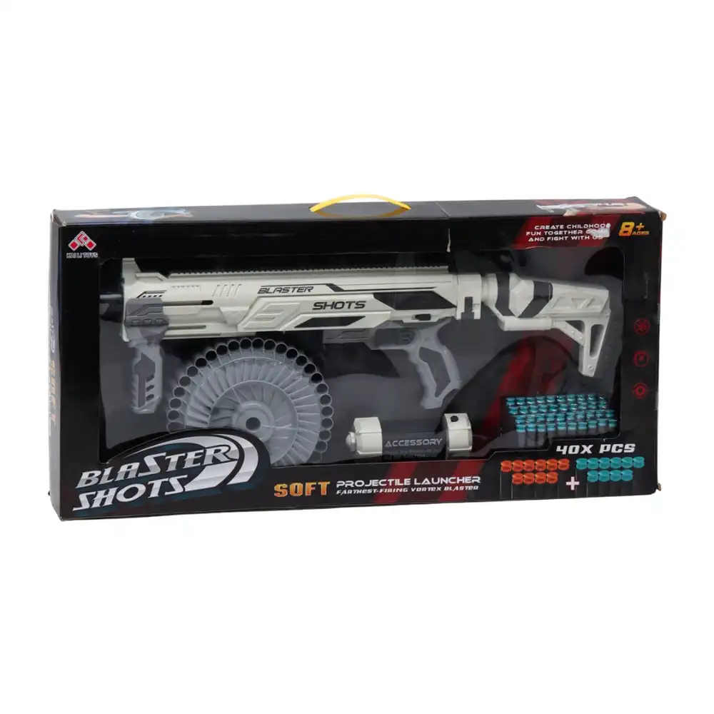 Blaster Shots Soft Projectiles Launcher with 40 Bullets - SB570A