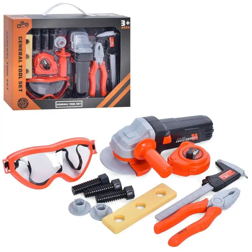 General Tool Set With Grinder Mask Pliers Tape - 778-15