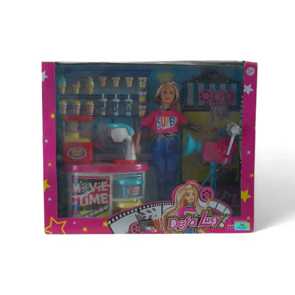 Defa Lucy Movie Time with Popcorn Machine and Accessories - 8484
