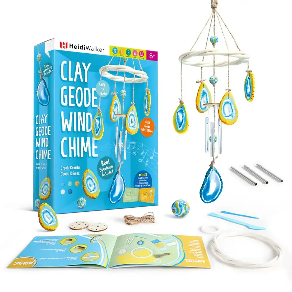 Eduman - Make Your Own Clay Geodes Wind Chime Kit - EDM163