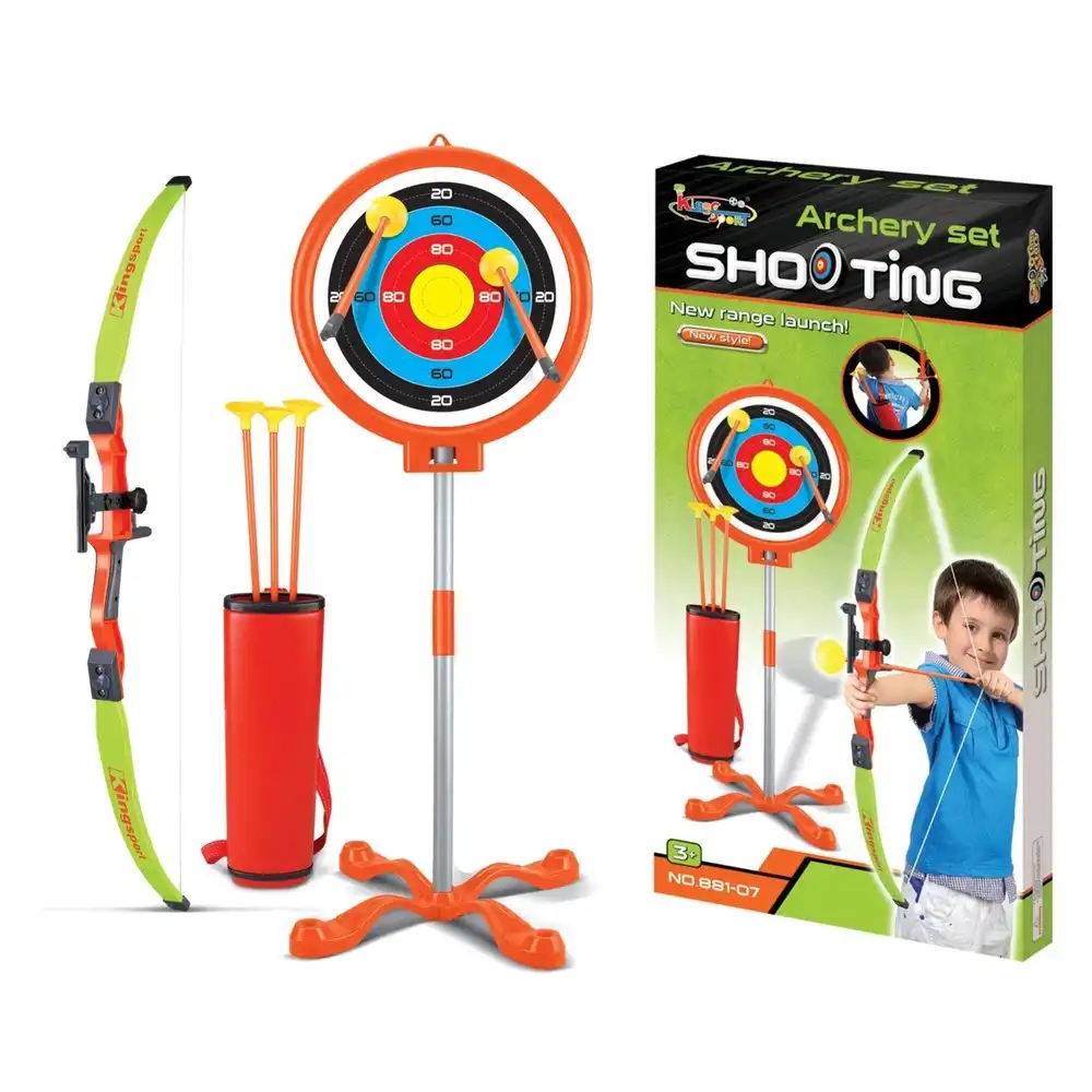 King Sport - Shooting Archery Set with Stand Target & Bow - 881-07