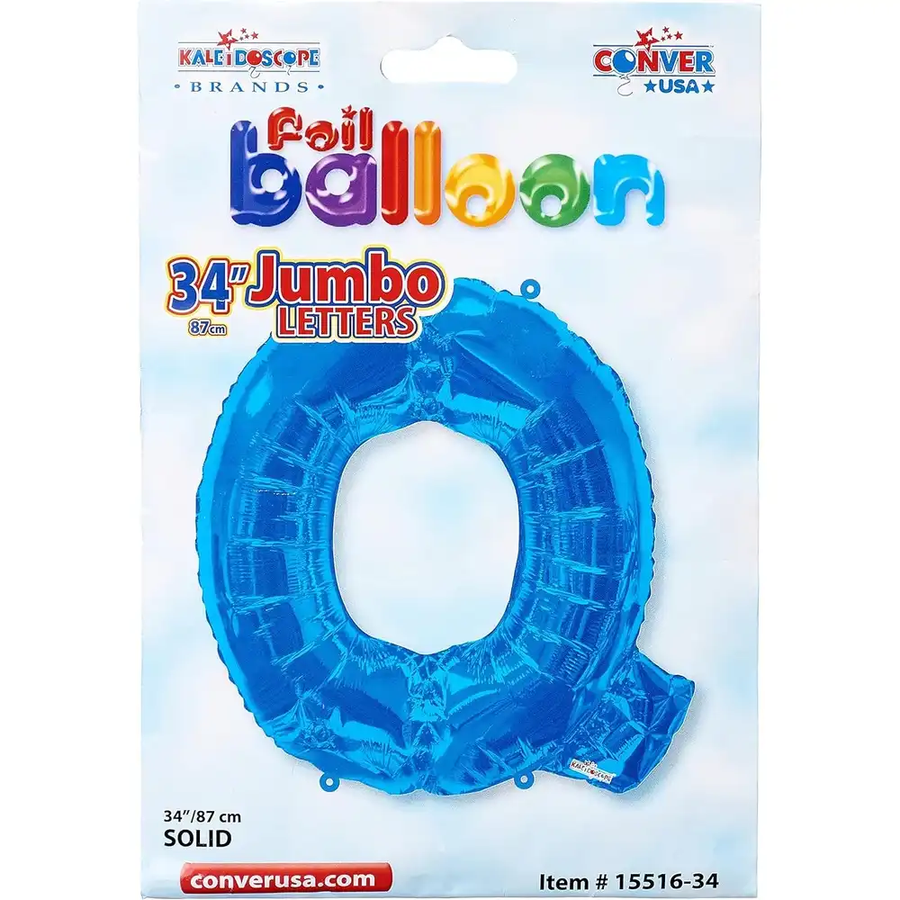 Foil Balloon Helium Letter Q Royal Blue - ‎15260-34